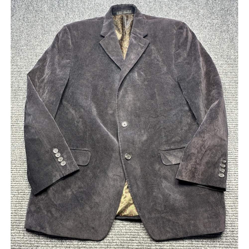 Chaps Blazer Mens 44 Brown Corduroy Sport Coat 2 Button Casual Lined Jacket